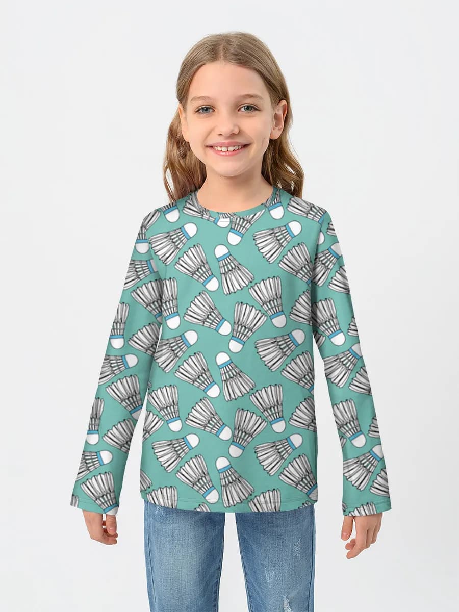Children's cotton long sleeve shirt
