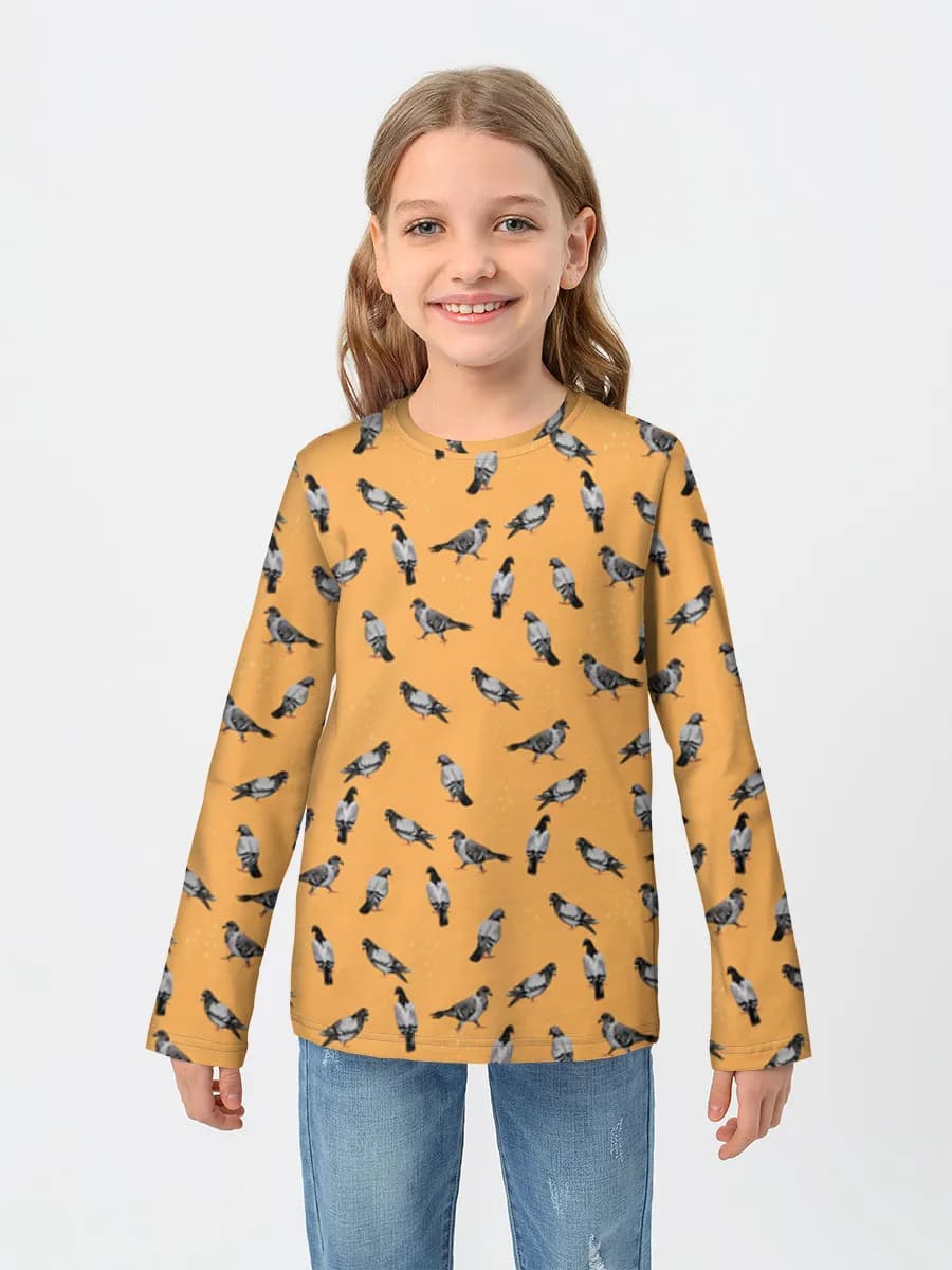 Children's cotton long sleeve shirt