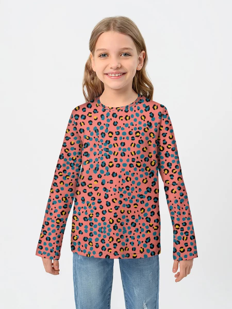 Coral Leopard Print