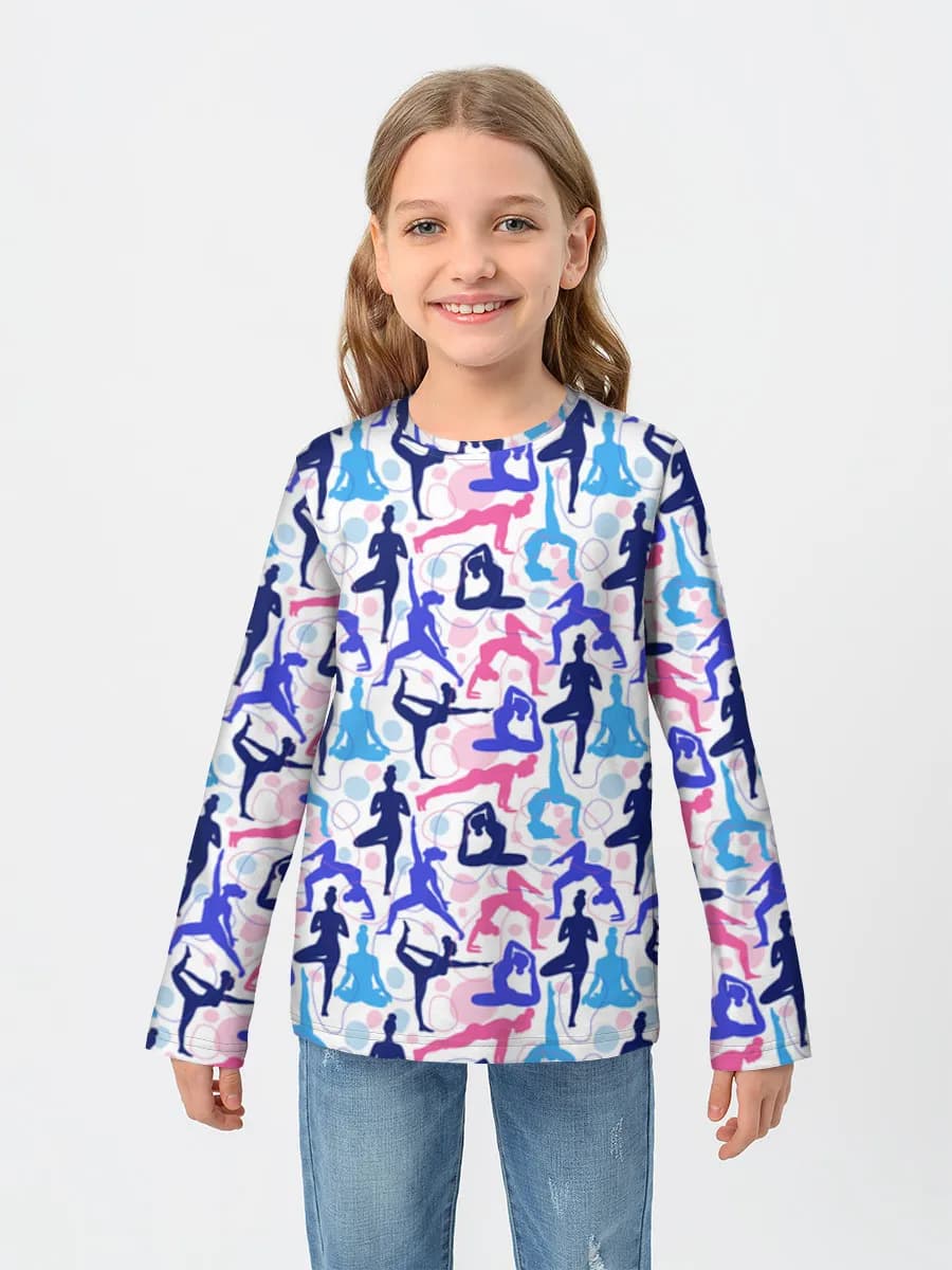 Children's cotton long sleeve shirt
