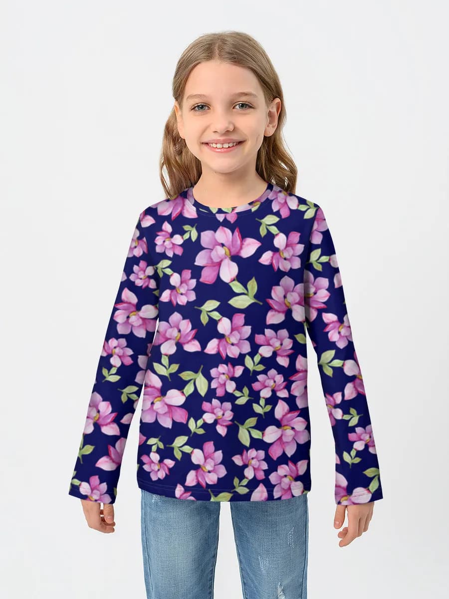 Children's cotton long sleeve shirt