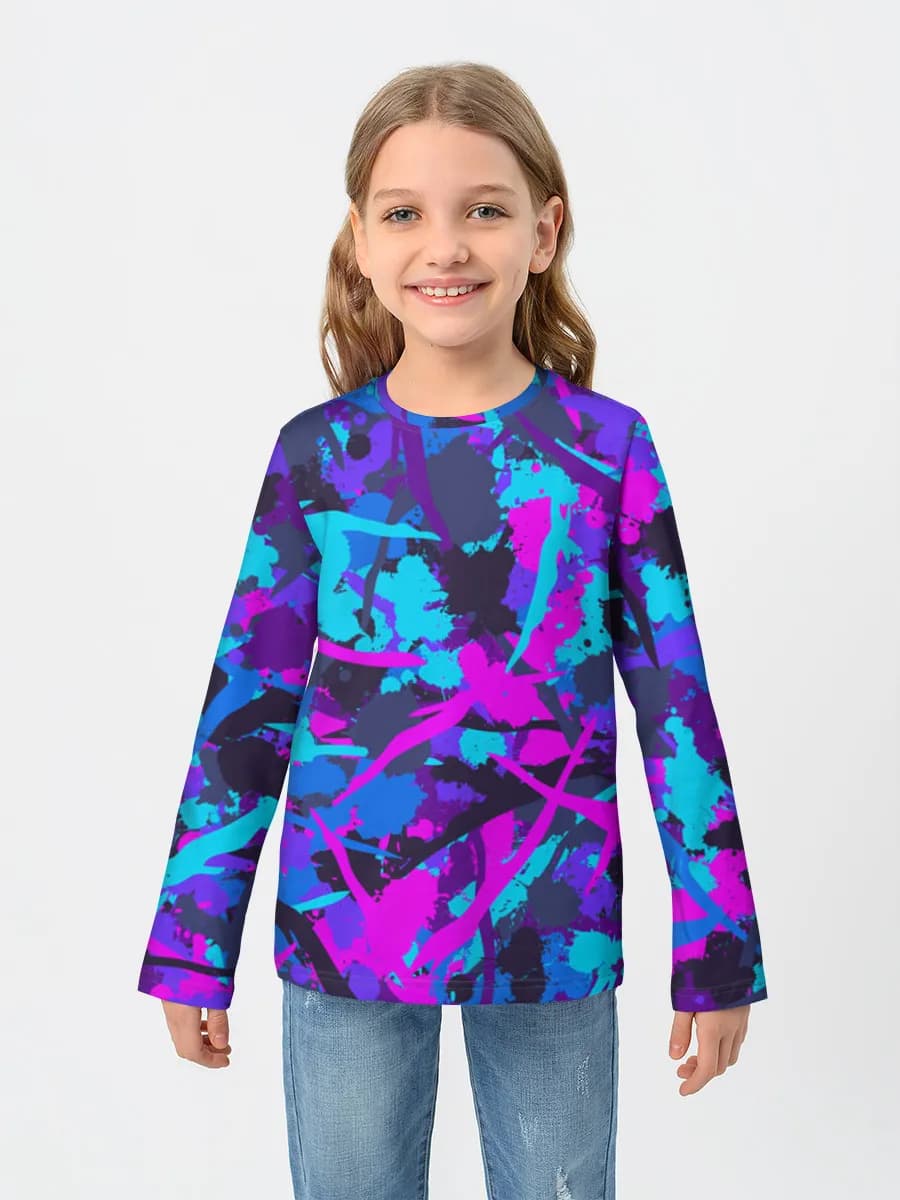 Children's cotton long sleeve shirt