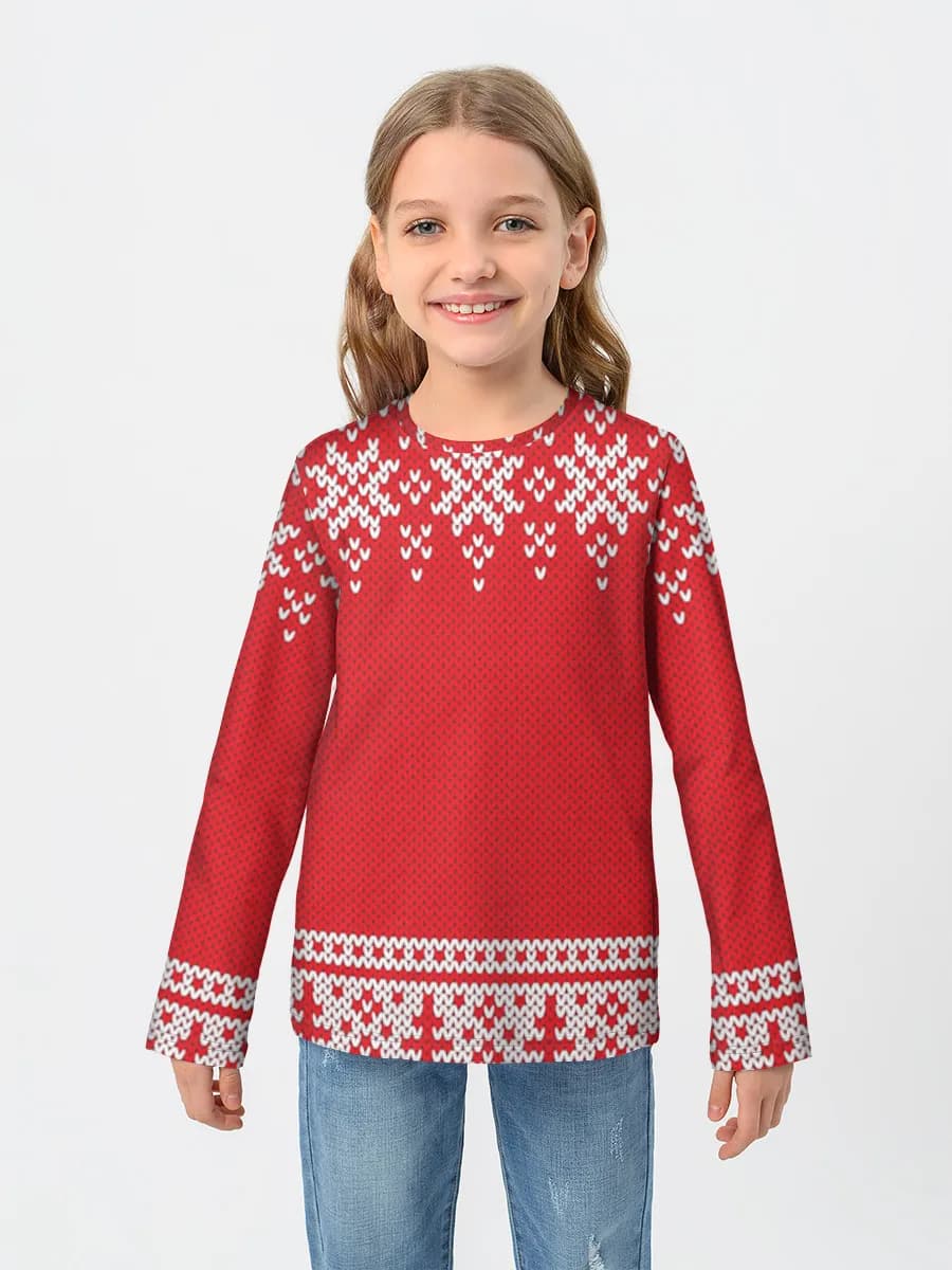 Children's cotton long sleeve shirt