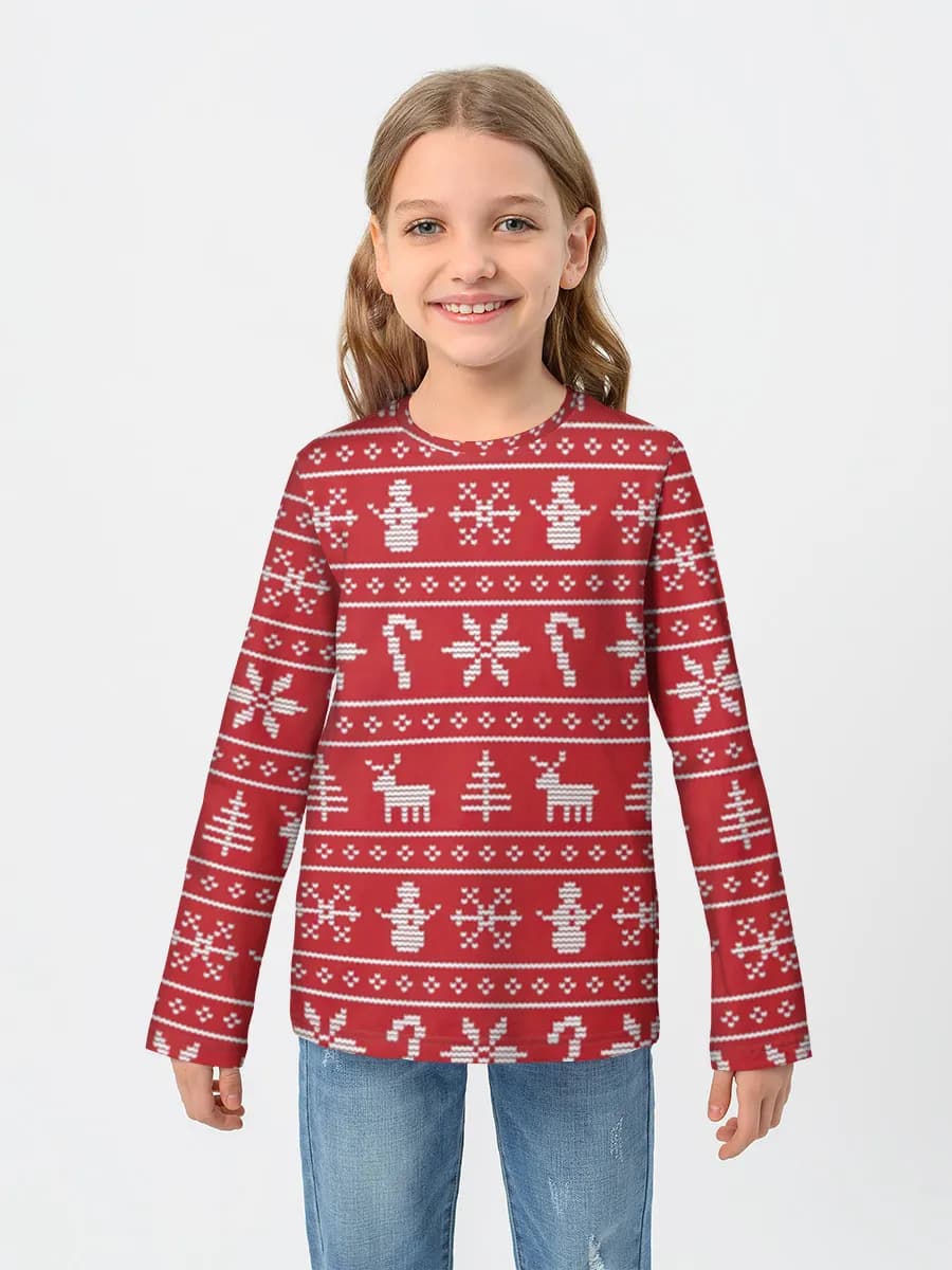 Children's cotton long sleeve shirt
