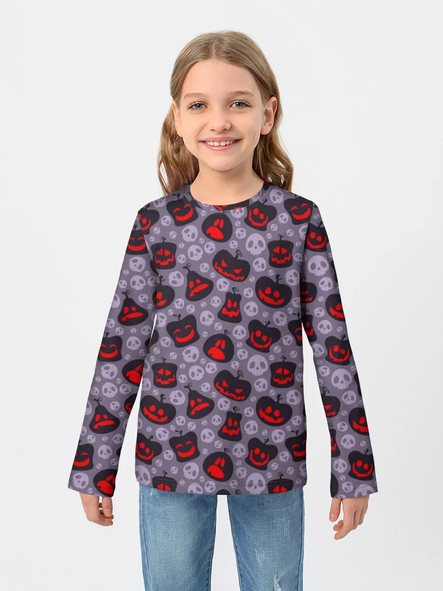 Children's cotton long sleeve shirt