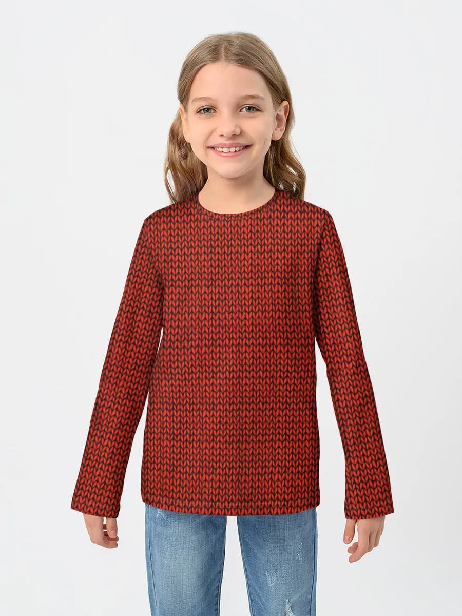 Children's cotton long sleeve shirt