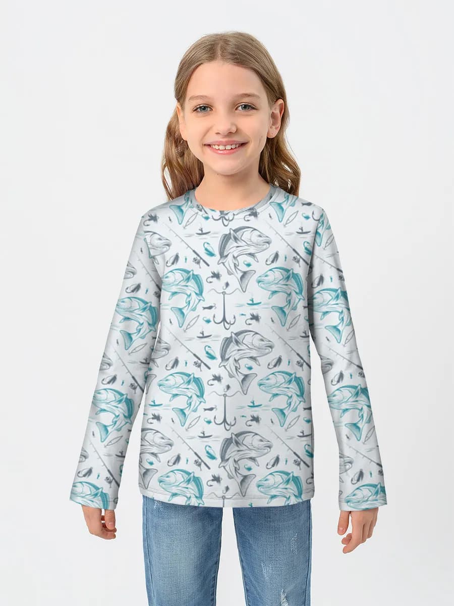 Children's cotton long sleeve shirt