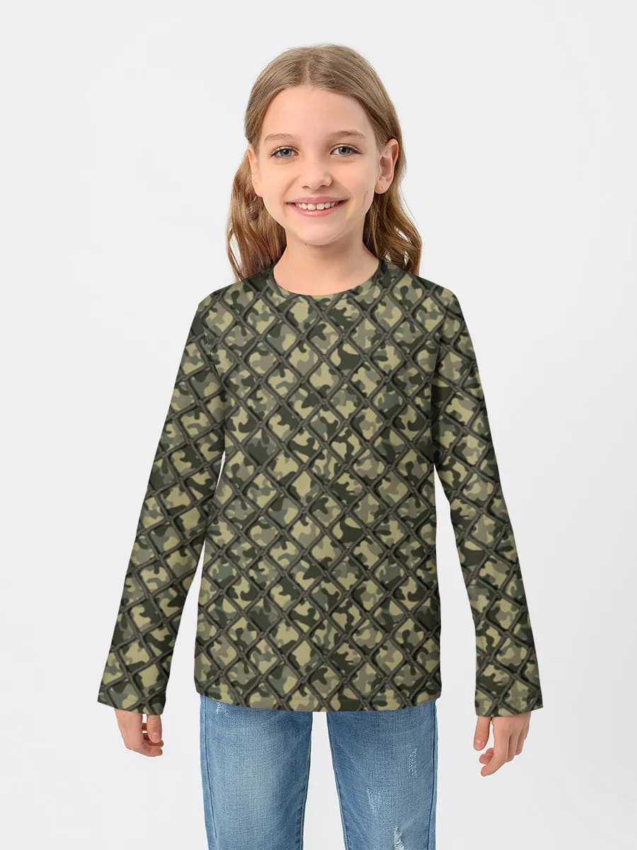 Children's cotton long sleeve shirt