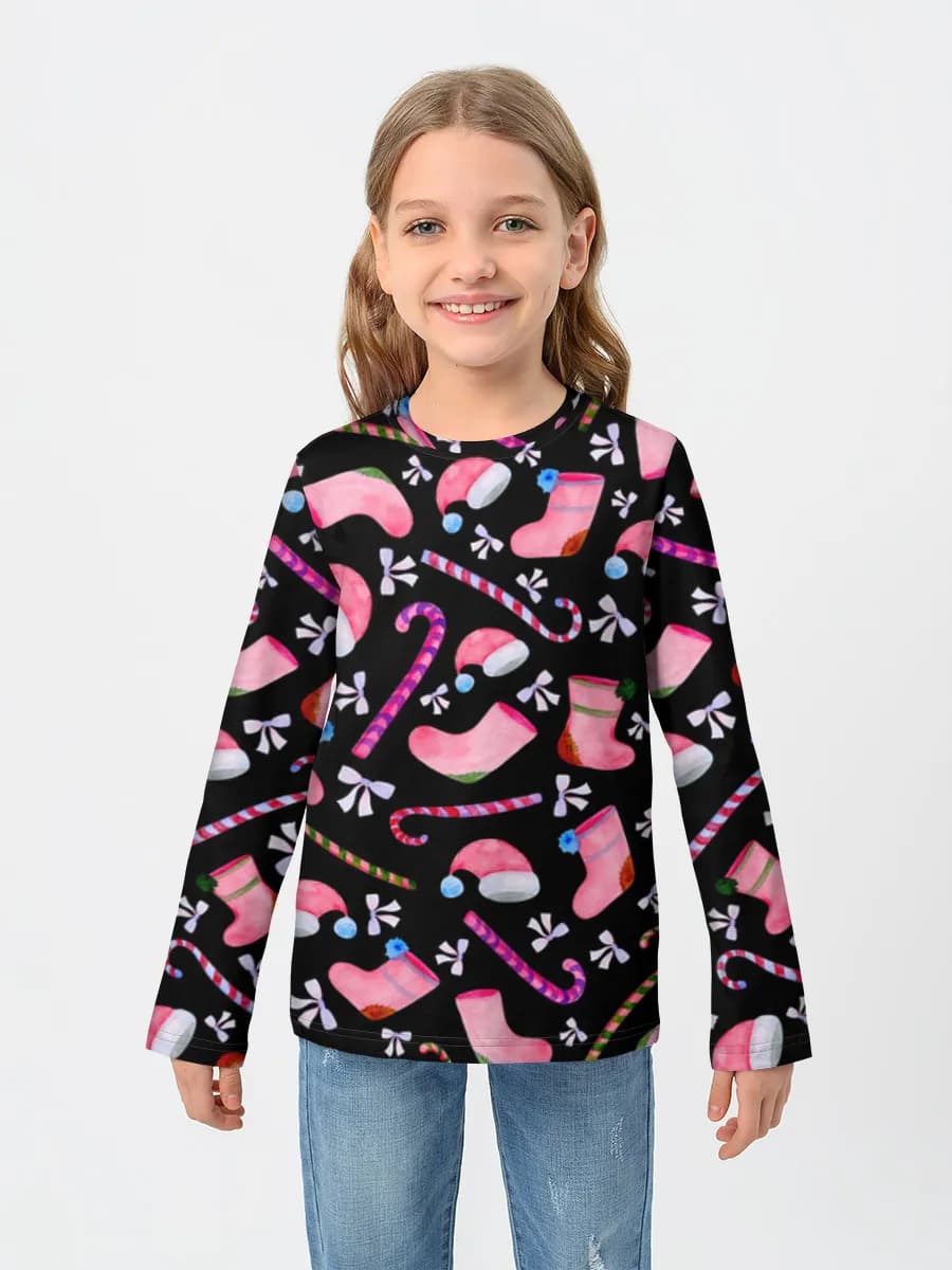 Children's cotton long sleeve shirt