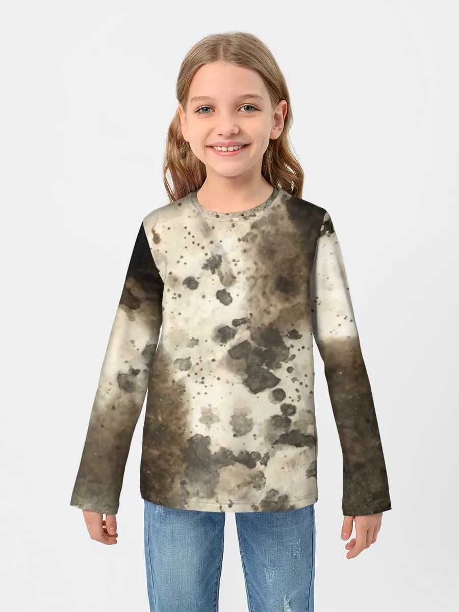 Children's cotton long sleeve shirt