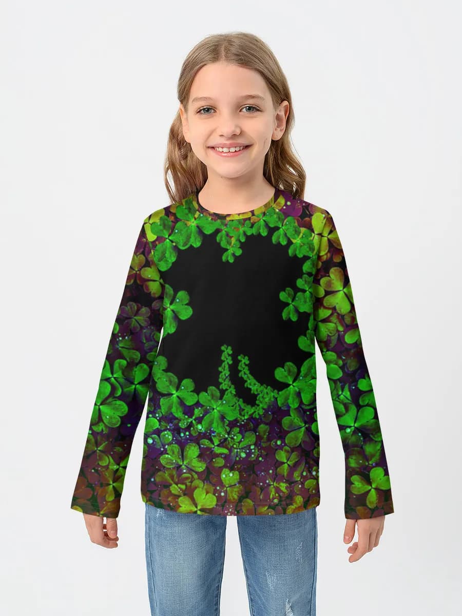 Children's cotton long sleeve shirt