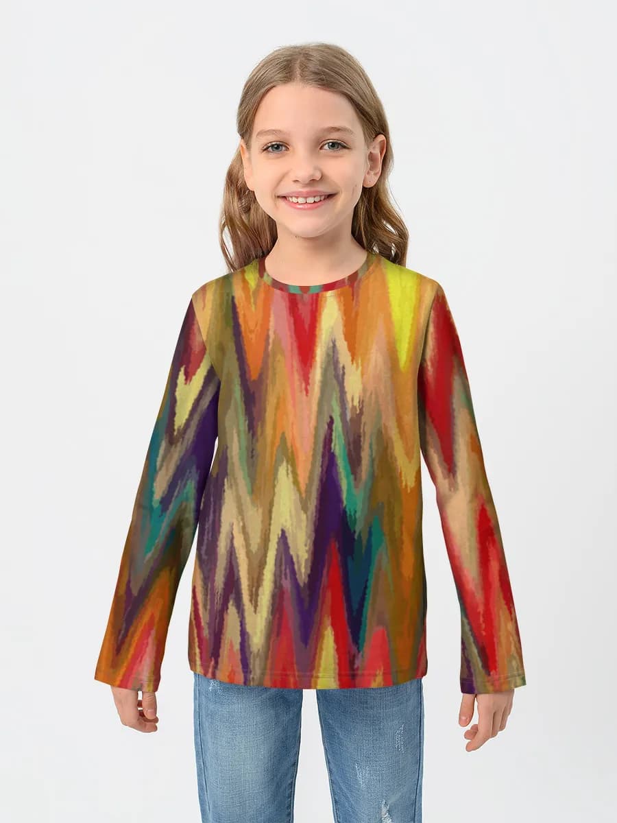 Children's cotton long sleeve shirt