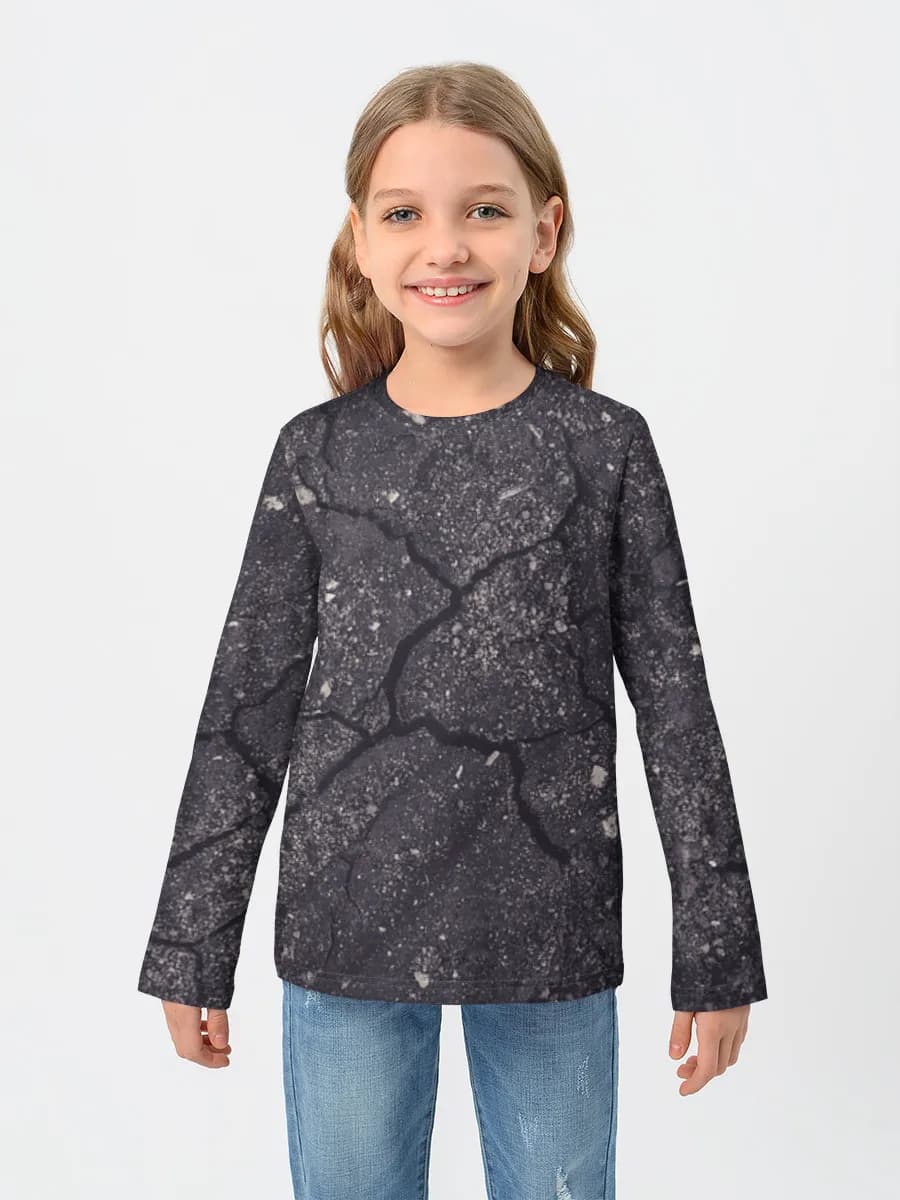 Children's cotton long sleeve shirt