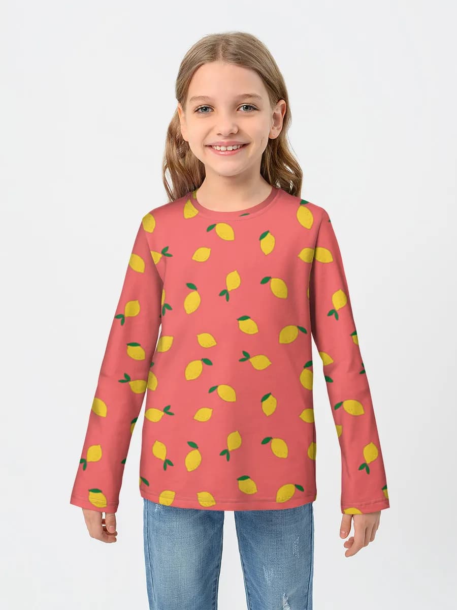 Cute Lemons On Coral