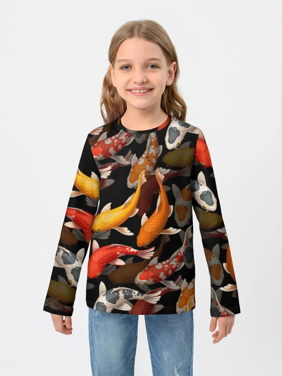 Children's cotton long sleeve shirt