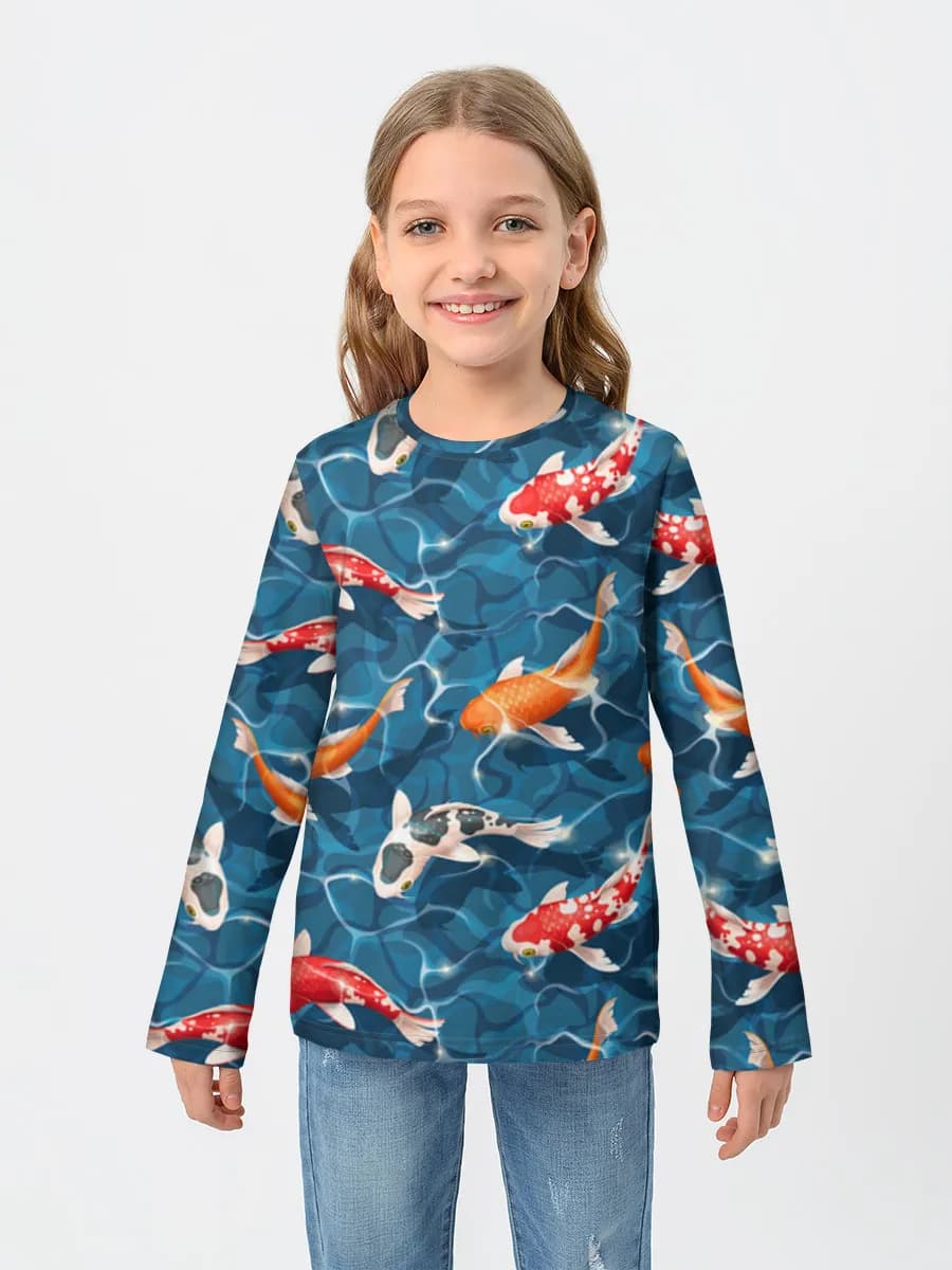 Children's cotton long sleeve shirt