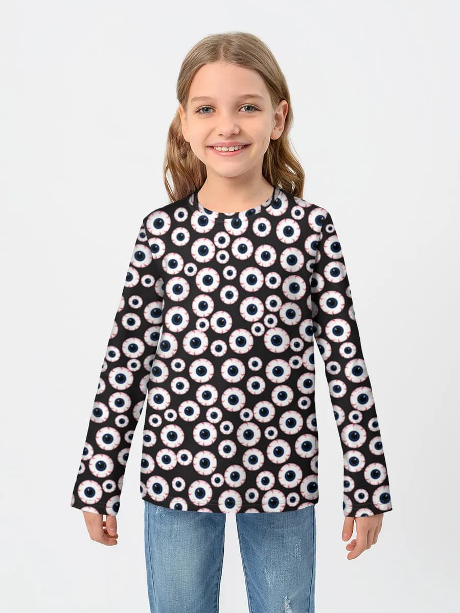 Children's cotton long sleeve shirt
