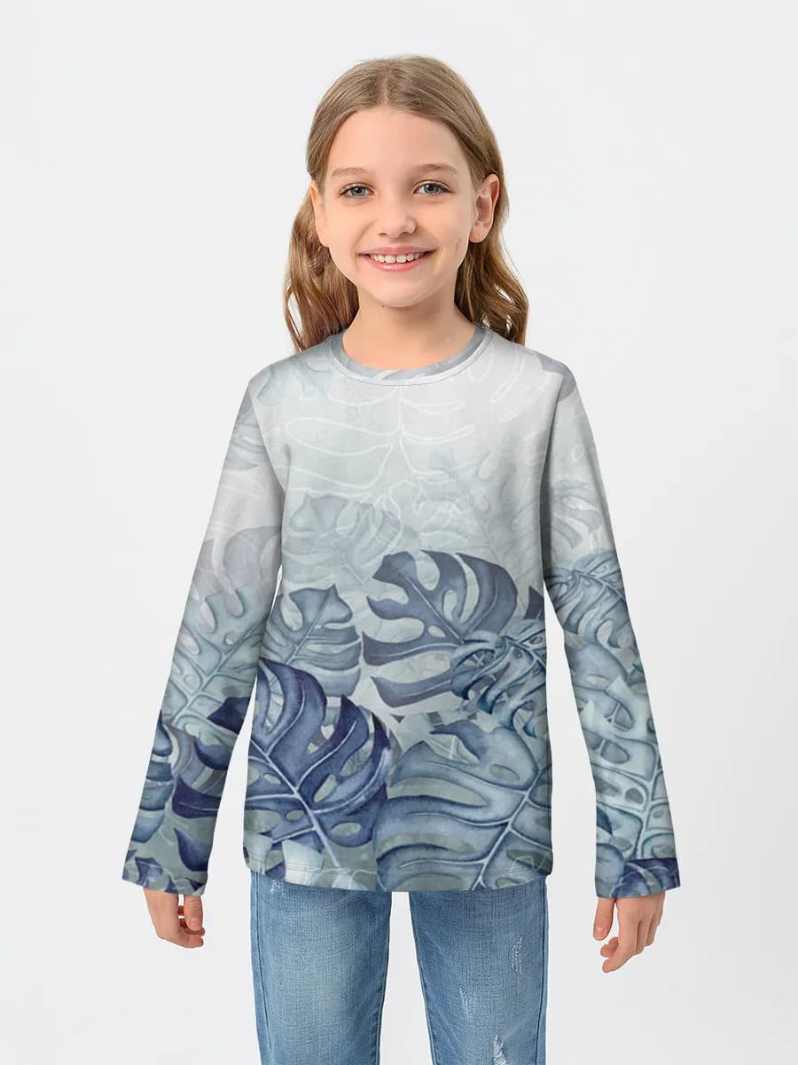 Children's cotton long sleeve shirt
