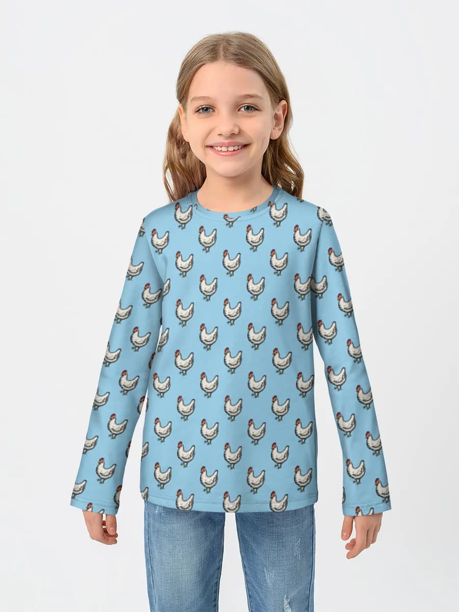 Children's cotton long sleeve shirt