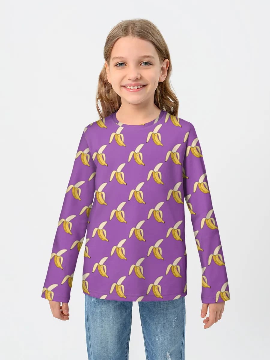 Children's cotton long sleeve shirt