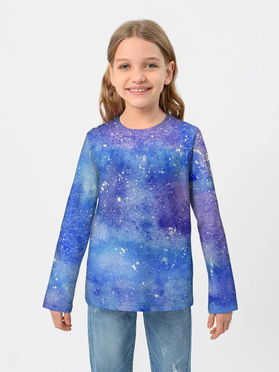 Children's cotton long sleeve shirt