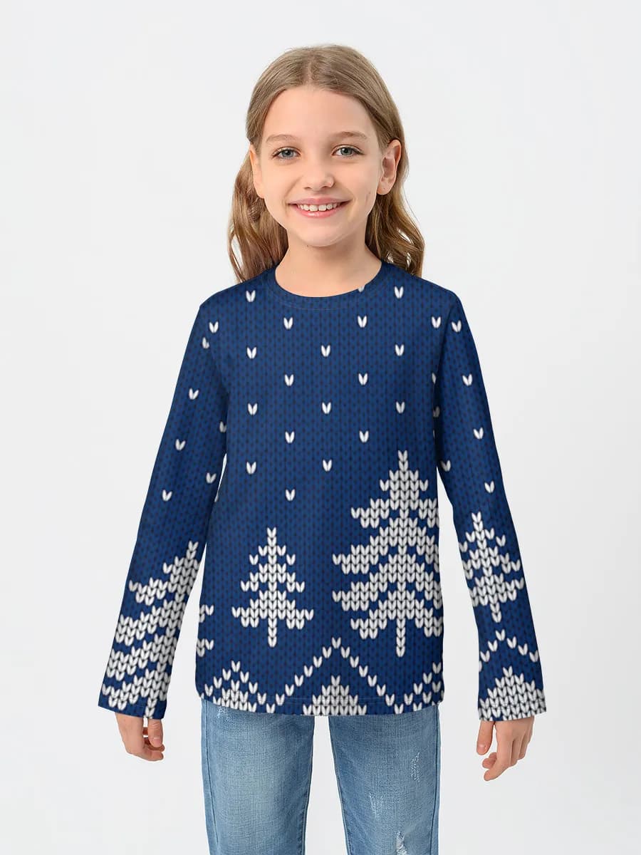 Children's cotton long sleeve shirt