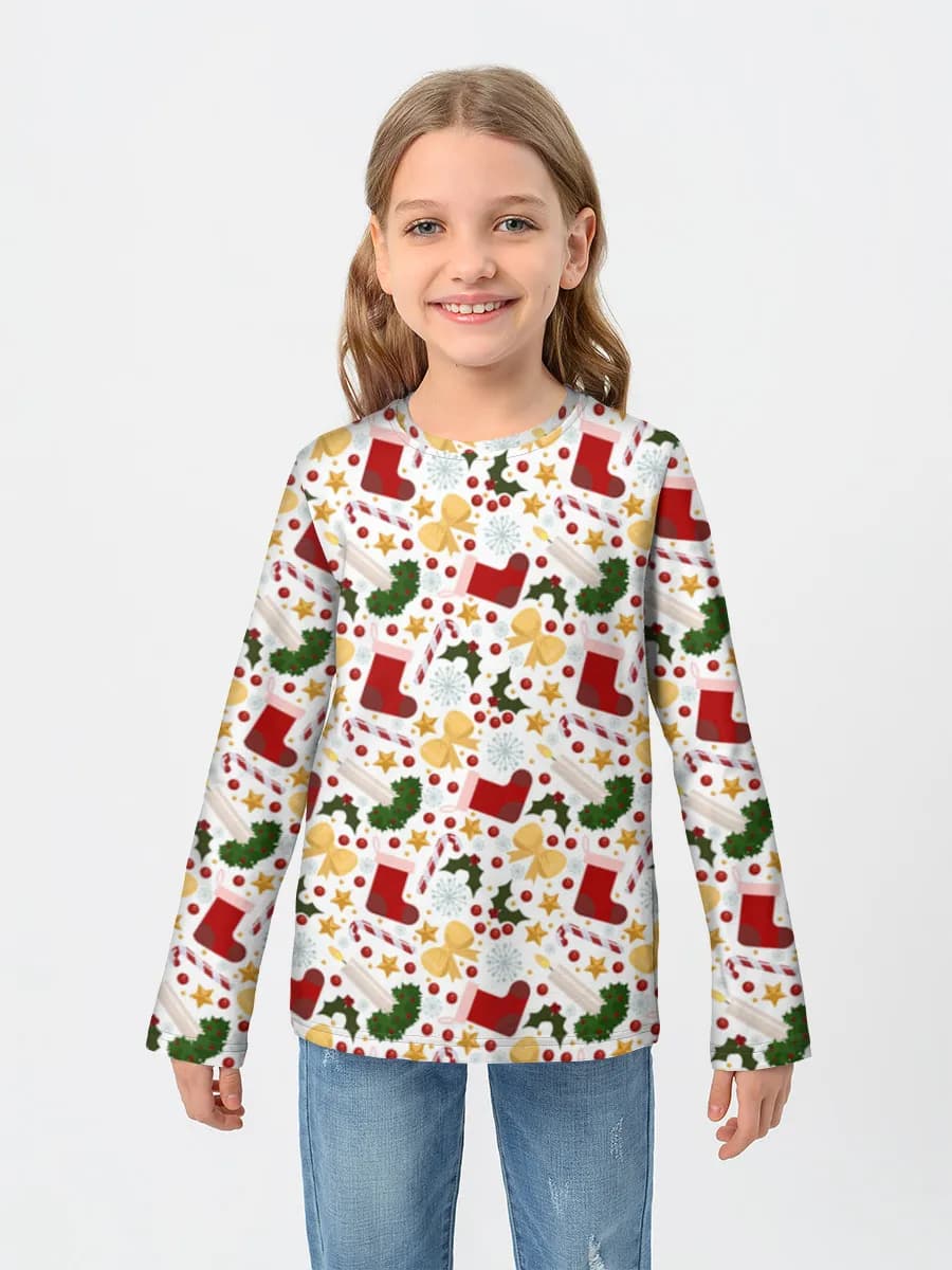 Children's cotton long sleeve shirt