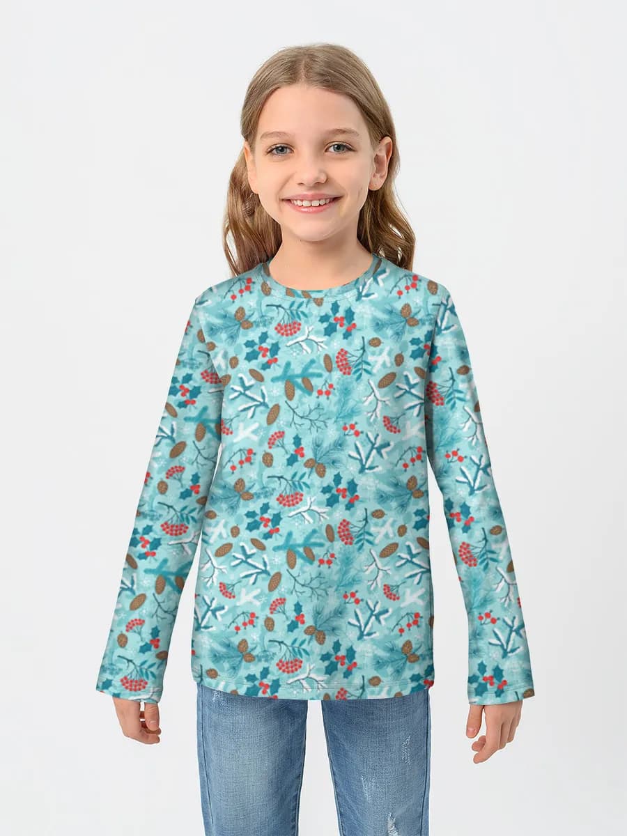 Children's cotton long sleeve shirt