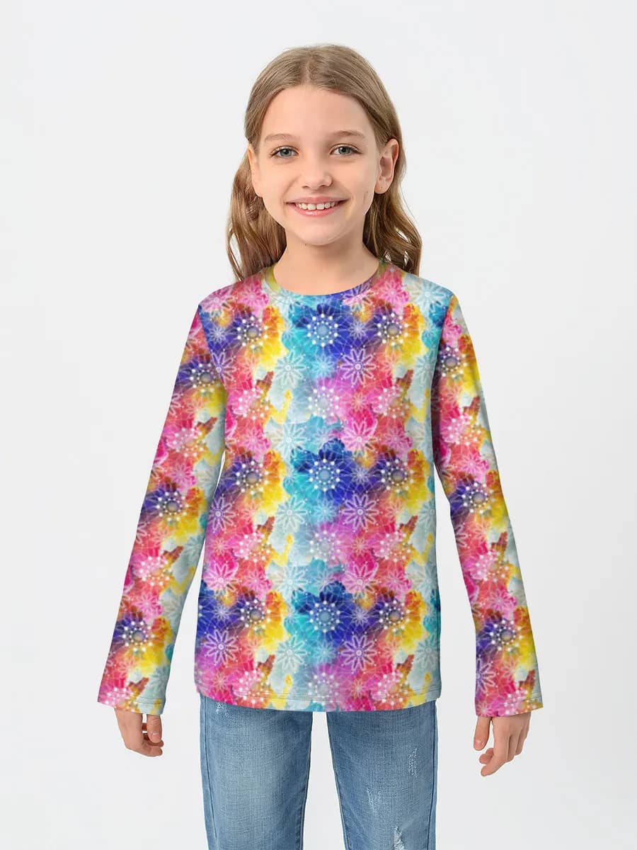 Children's cotton long sleeve shirt