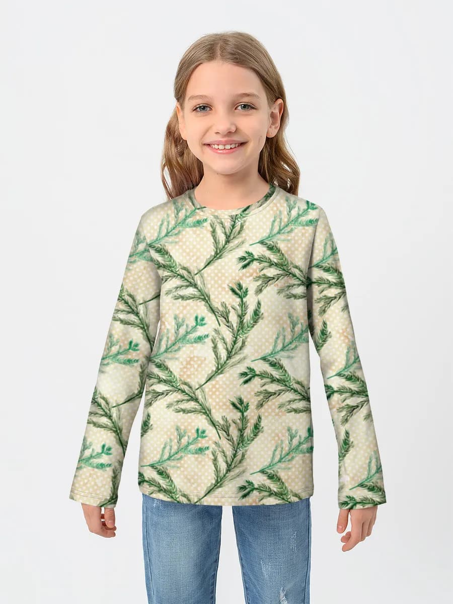 Children's cotton long sleeve shirt