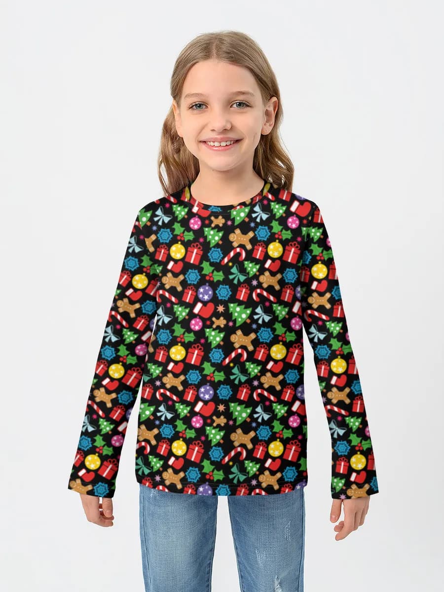 Children's cotton long sleeve shirt