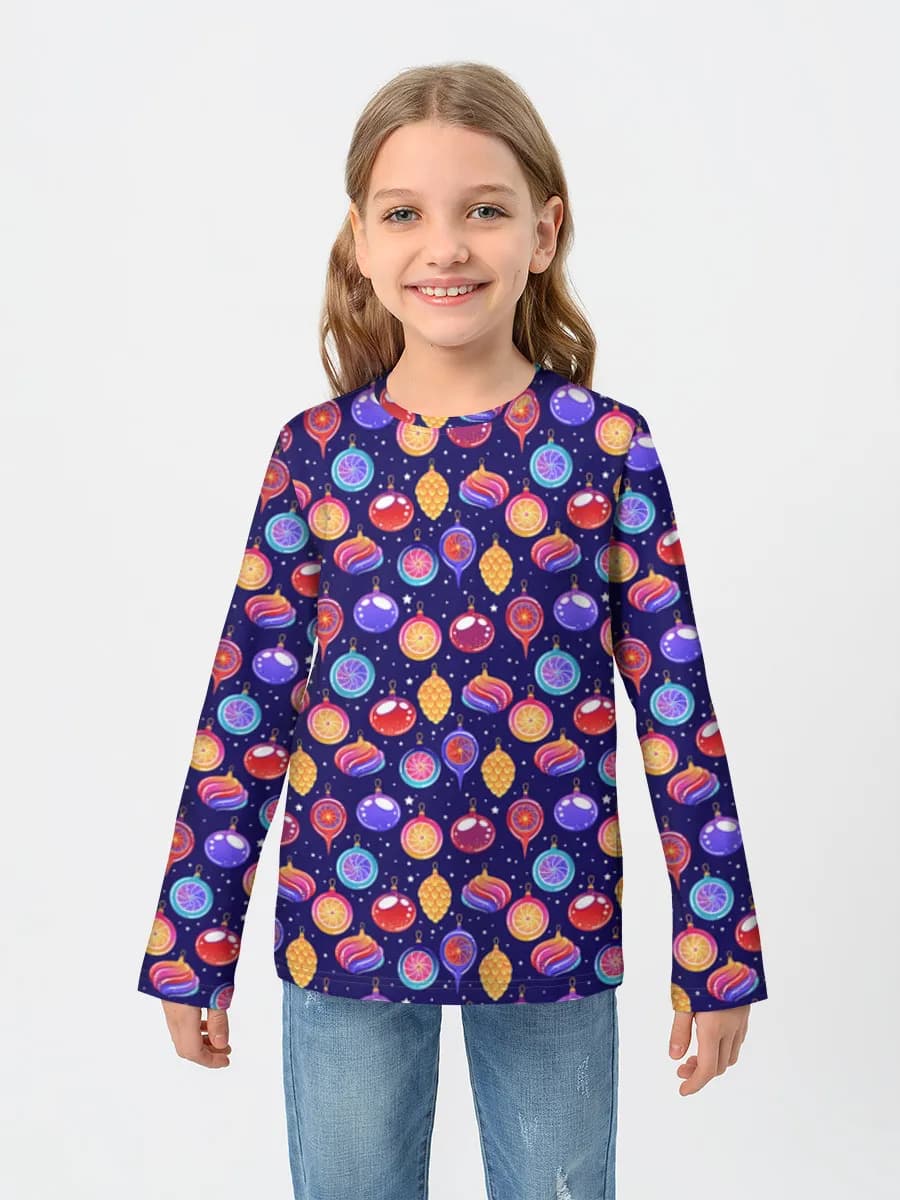 Children's cotton long sleeve shirt