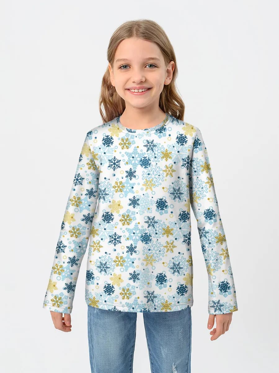 Children's cotton long sleeve shirt