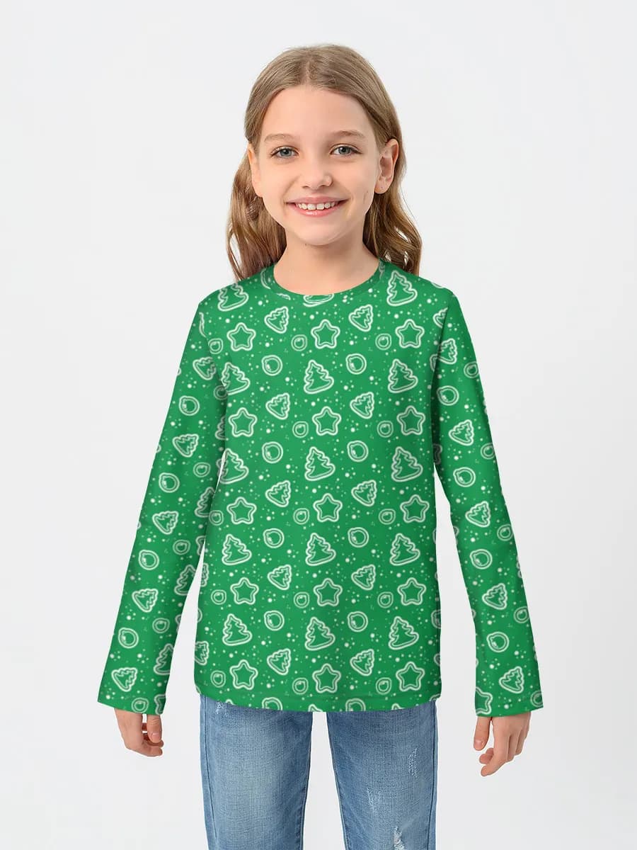 Children's cotton long sleeve shirt