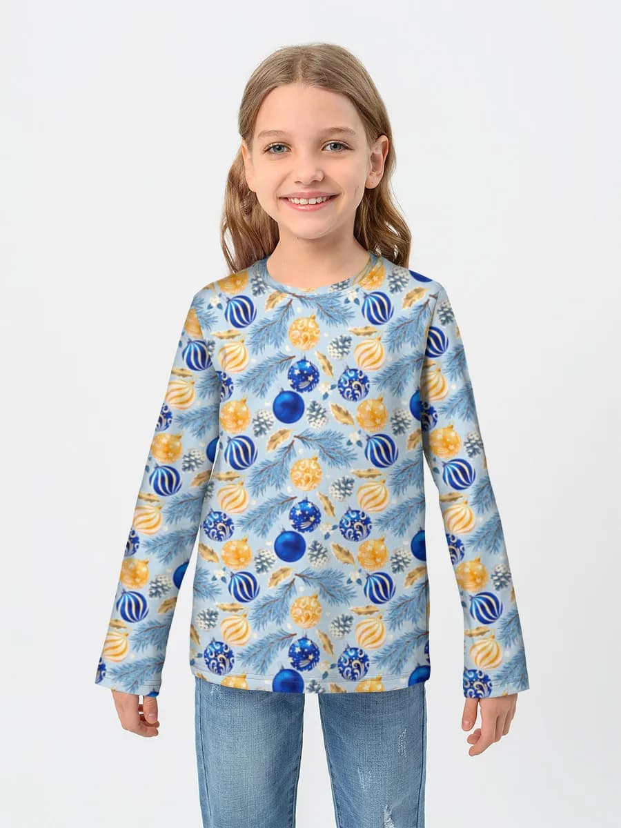Children's cotton long sleeve shirt