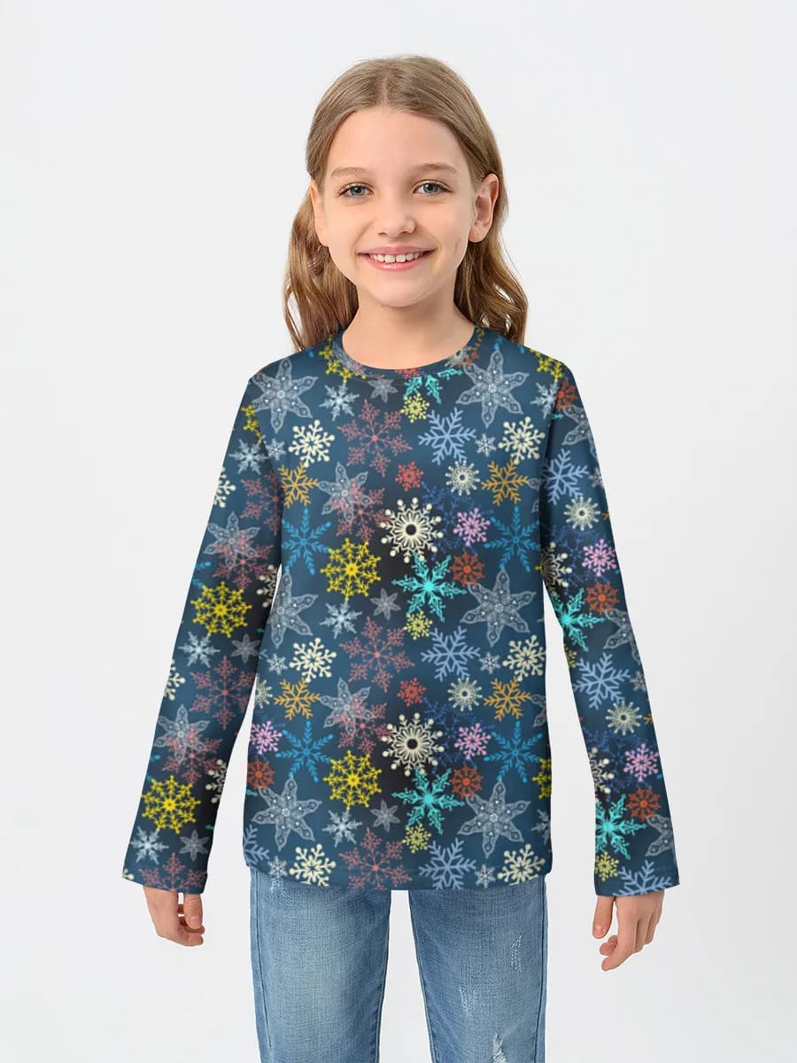 Children's cotton long sleeve shirt