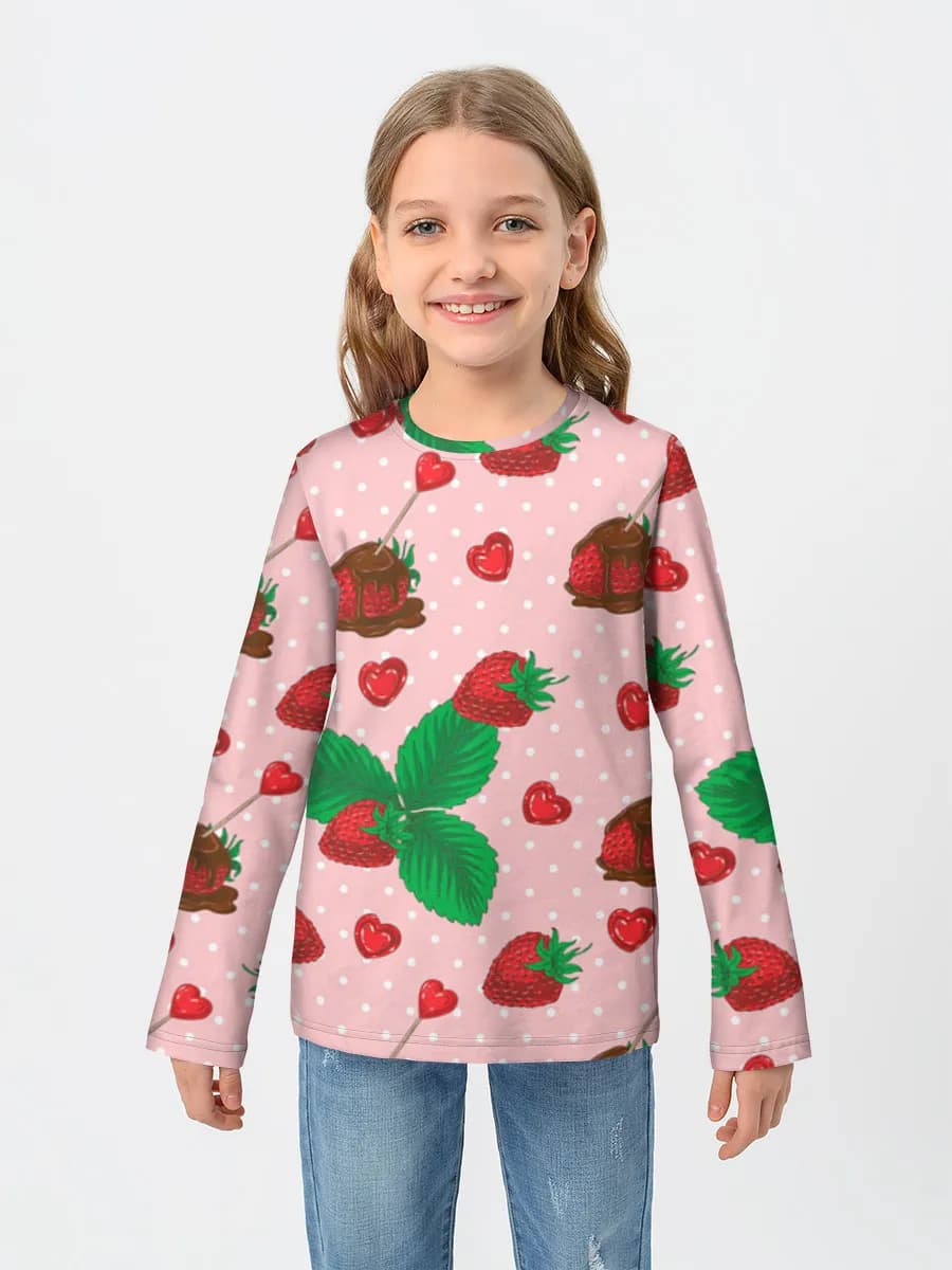 Children's cotton long sleeve shirt