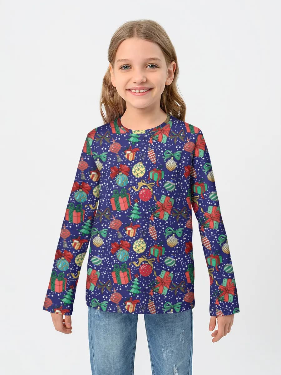Children's cotton long sleeve shirt