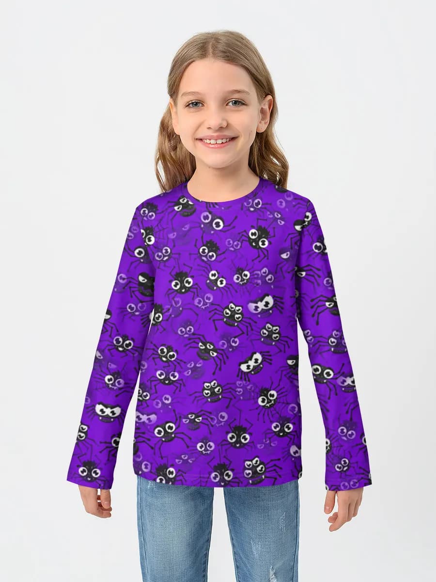 Children's cotton long sleeve shirt