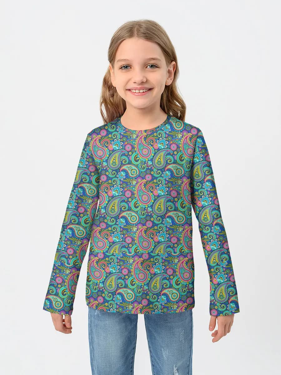 Children's cotton long sleeve shirt