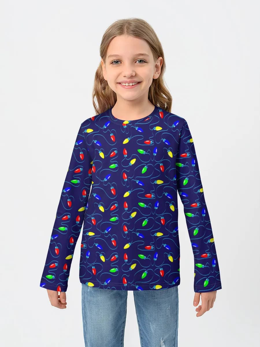 Children's cotton long sleeve shirt
