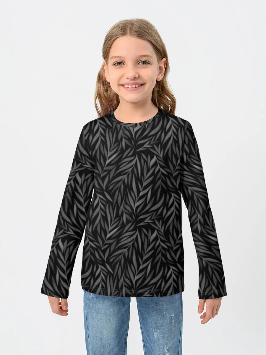 Children's cotton long sleeve shirt