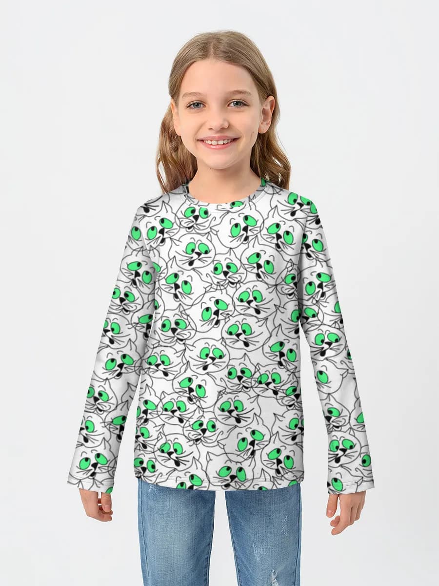 Children's cotton long sleeve shirt