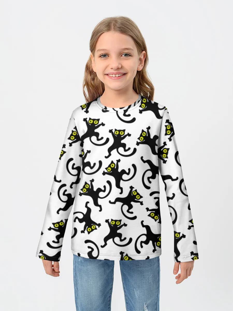 Children's cotton long sleeve shirt