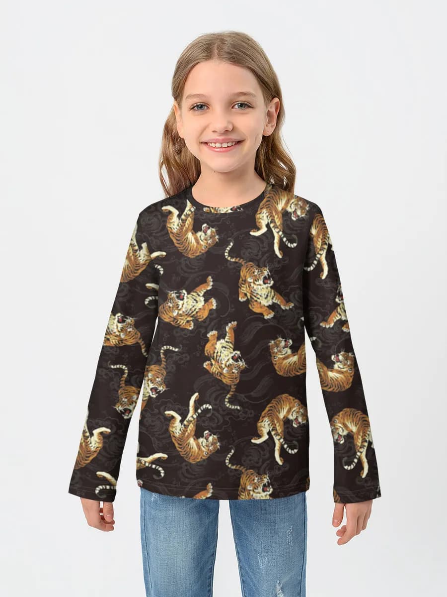 Children's cotton long sleeve shirt