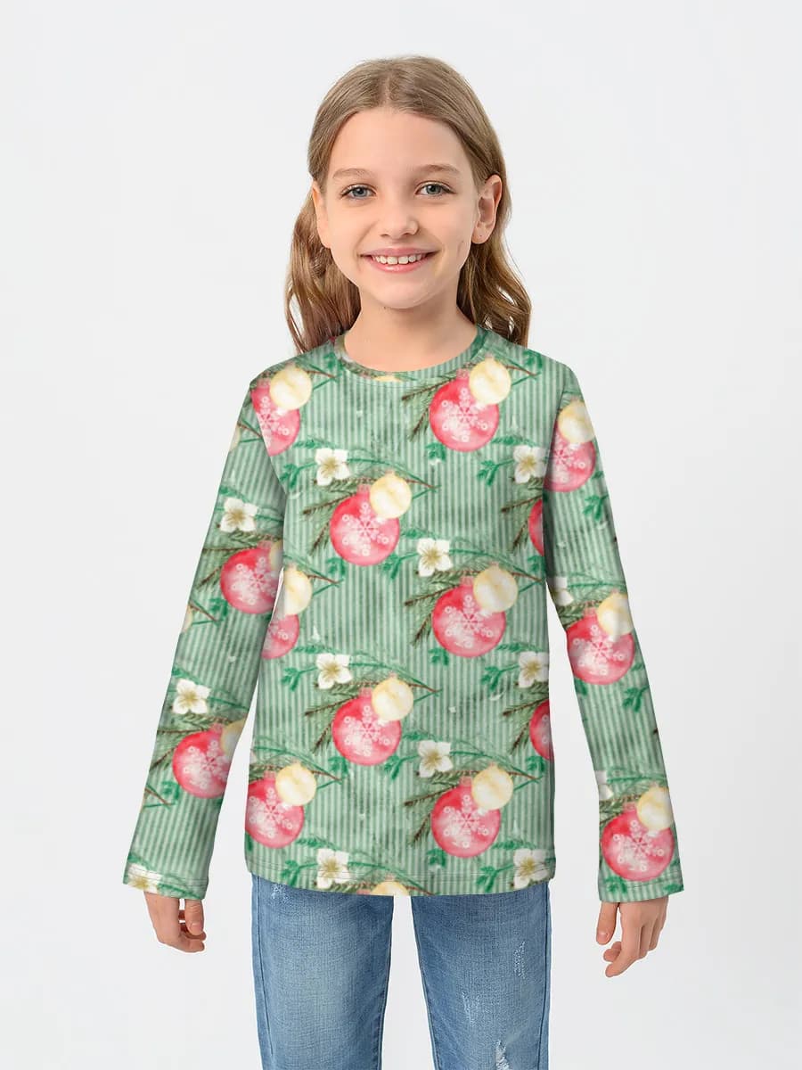 Children's cotton long sleeve shirt