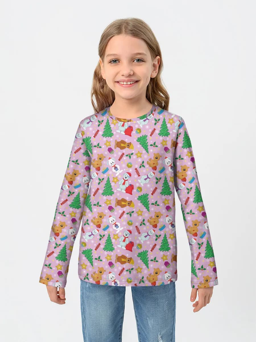 Children's cotton long sleeve shirt