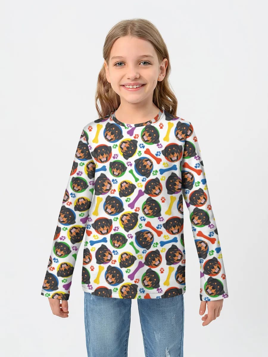 Children's cotton long sleeve shirt