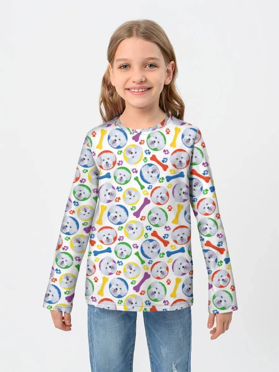 Children's cotton long sleeve shirt