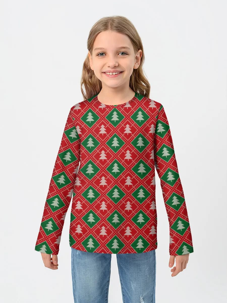 Children's cotton long sleeve shirt